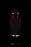 Heritage Pear Jade Earrings - 18k Yellow Gold, Red Jade