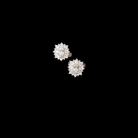 Oval Radiance Cufflinks - Rhodium White Gold