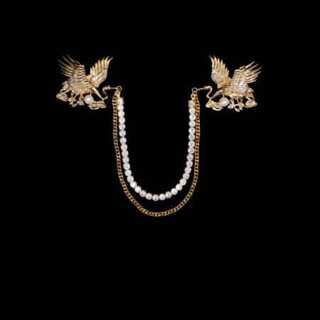 Classic Crane Chain Pin - 18k Yellow Gold