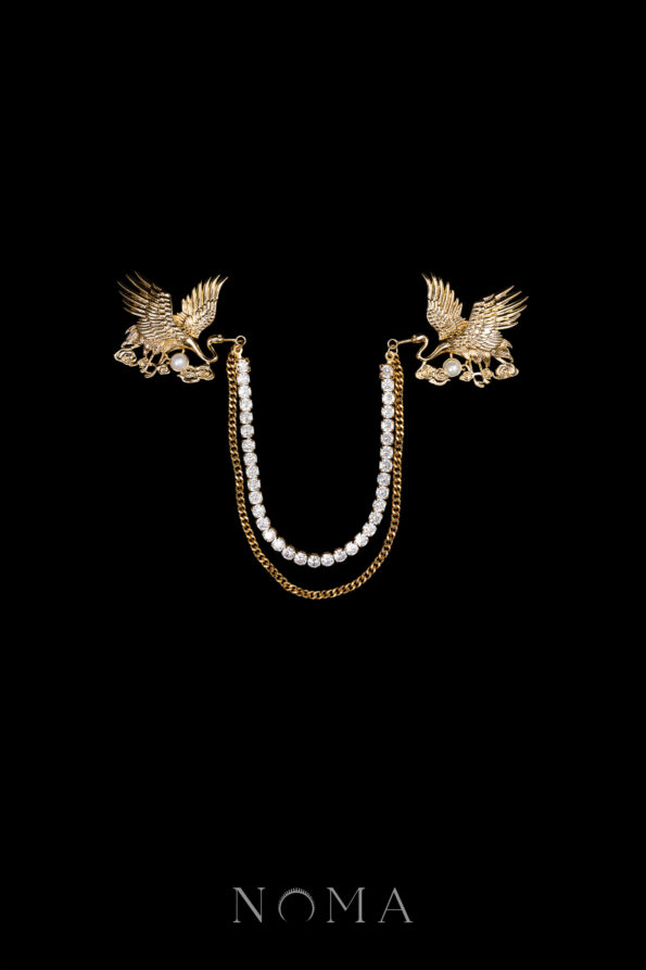 MEN-202400054-Classic-Crane-Chain-Pin-18k-Yellow-Gold