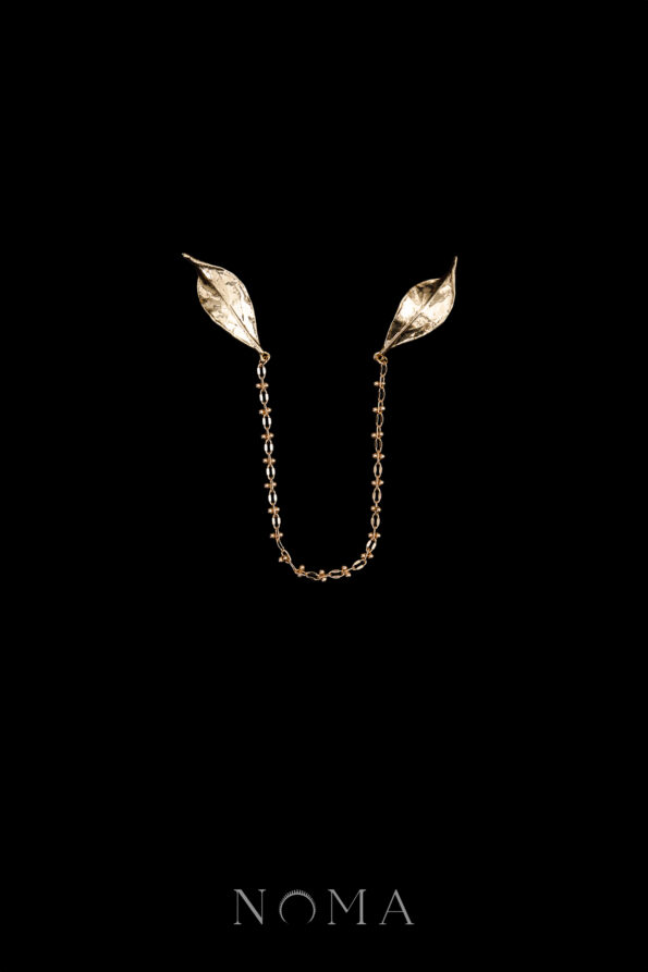 MEN-202400078-Double-Leaf-Chain-Pin-18k-Yellow-Gold
