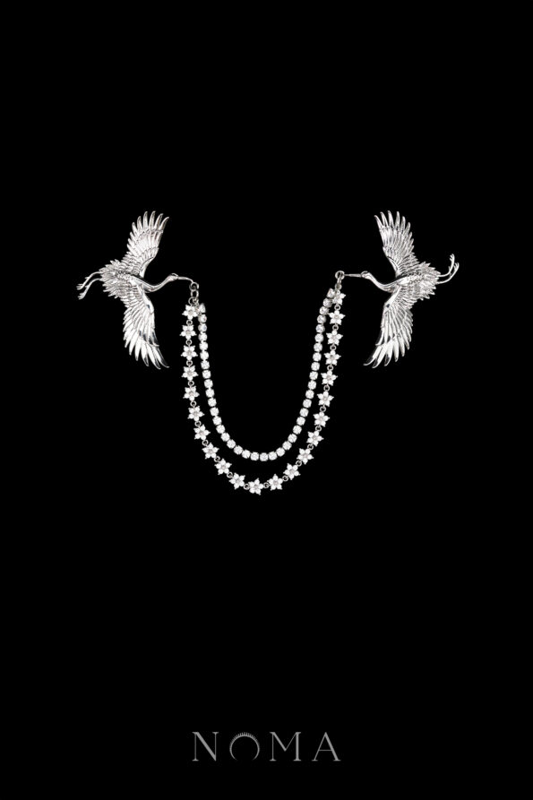 MEN-202500002-Crane-Wing-Chain-Pin-Rhodium-White-Gold