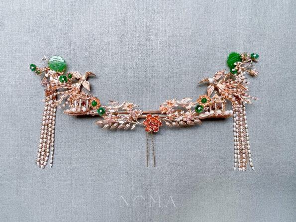 CHN-202100021-Flying-Phoenix-Jade-Happiness-Set-Gold-Jade-3-pcs