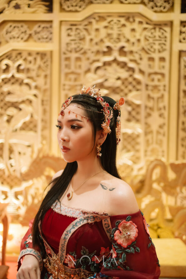 CHN-202300155-Colorful-Crane-Jade-Ginkgo-Pagoda-Hairvine-Full-Set-Gold-Ruby-8-pcs-3