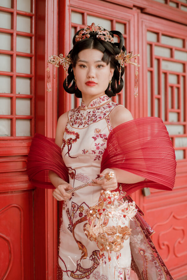 CHN-202500104-Colorful-Phoenix-Heart-Simple-Set-Gold-Pink-3-pcs-1