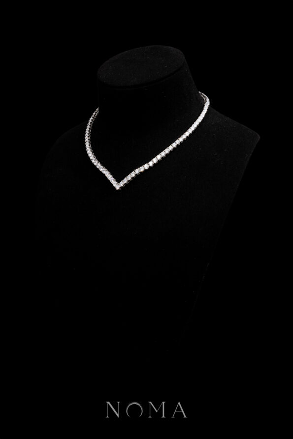 DJW-202400038-V-Round-025-ct-Around-Tennis-Choker-Rhodium-White-Gold-S-2
