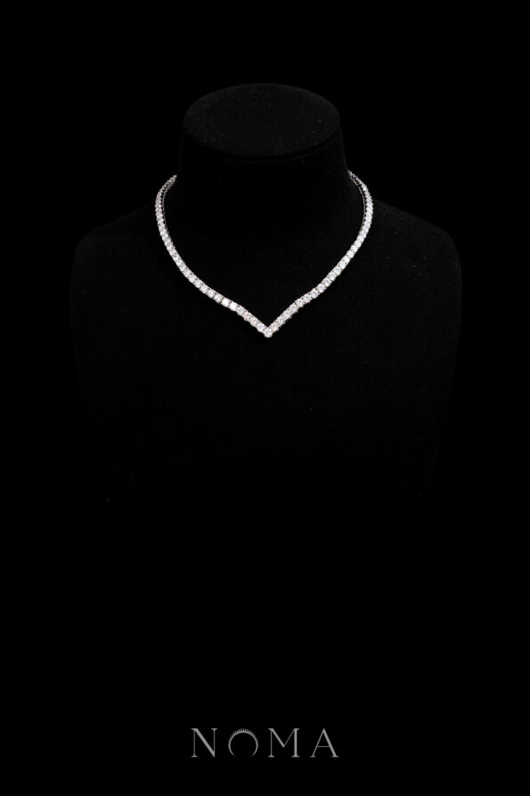 DJW-202400038-V-Round-025-ct-Around-Tennis-Choker-Rhodium-White-Gold-S