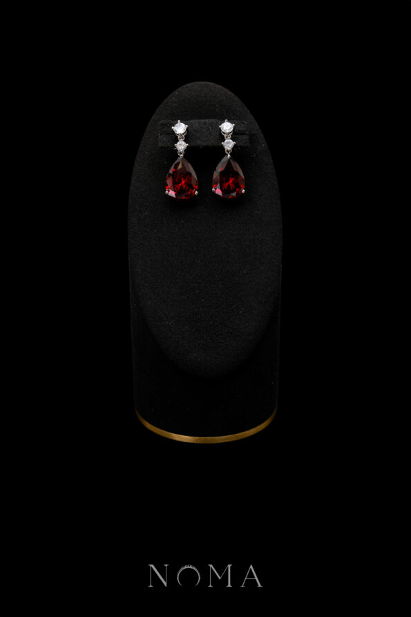 DJW-202400051-Pear-Heart-Raindrop-Earrings-Rhodium-White-Gold-Ruby