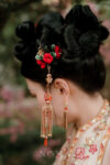 FLR-202500008-VA-Silken-Palace-Scenery-Wooden-Hairpin-Gold-Red-1