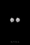 Snowflakes M Cufflinks - Rhodium White Gold