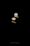 Snowflakes M Cufflinks - 18k Yellow Gold