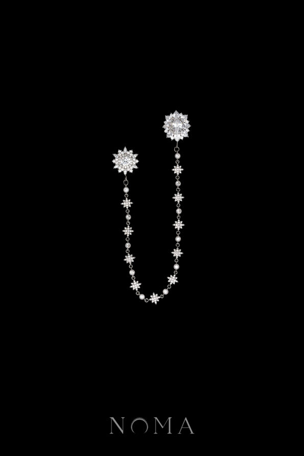 MEN-202400061-Radiance-Snowflakes-Chain-Pin-Rhodium-White-Gold