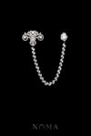 MEN-202400080-Ornamental-Curved-Pear-Chain-Pin-Rhodium-White-Gold