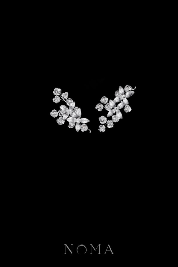 925-202300038-Floralines-Hairpin-Simple-Set-Doff-Silver-2-pcs