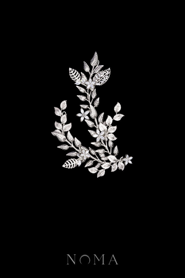 ACC-202400073-Extravagant-Paved-Twines-HairvineBrooch-White-Gold-Left