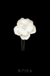 Thread Winter Blossom Hairpin - White Silver, White