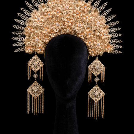 Seindah Senja Headdress - Gold