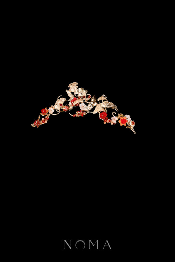 CHN-202300087-Crane-Ginkgo-Harmony-Side-Hairvine-Gold-Ruby-Right-1