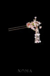 CHN-202400103-Beaded-Floral-Blossom-Hairpin-Gold-Pink