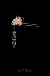 CHN-202400107-Pagoda-Ginkgo-Grass-Hairpin-Gold-Blue-Left