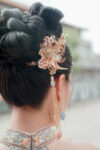 CHN-202400119-Harmonious-Crane-Pagoda-Ornament-Hairpin-Gold-Pink-Right