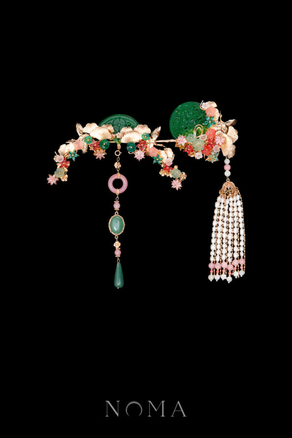 CHN-202400156-Carved-Jade-Crane-Ginkgo-Set-Gold-Pink-2-pcs