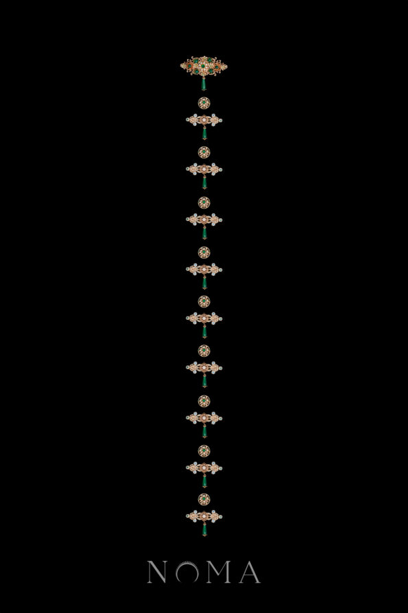 CHN-202500174-Nuence-Decorated-Ornament-Button-Brooch-Set-Gold-Jade-19-pcs-2