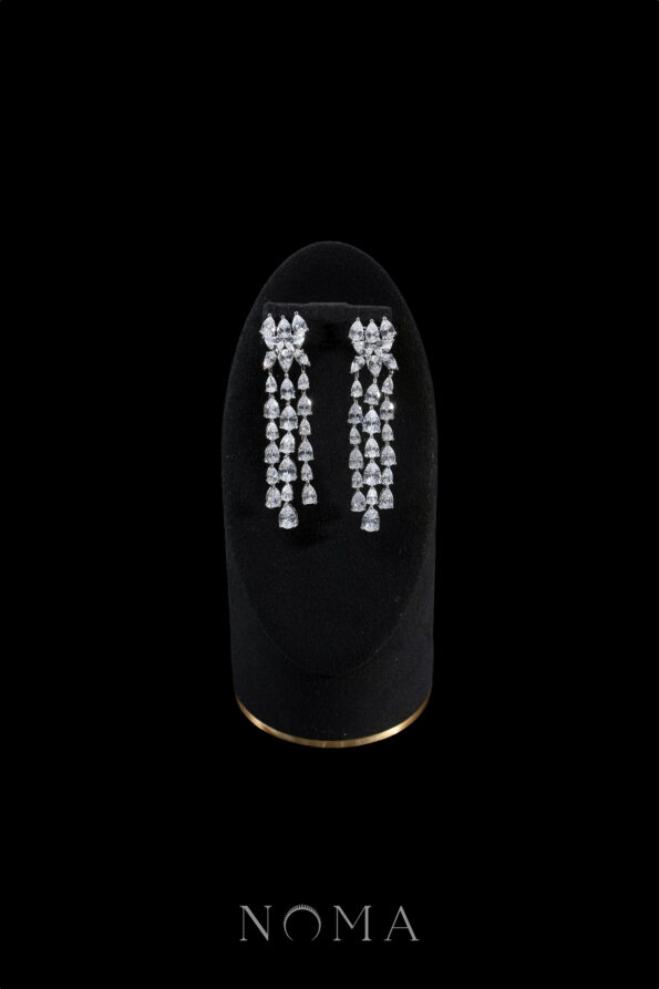 DJW-202300053-Triple-Pear-Dangling-Earrings-Rhodium-White-Gold