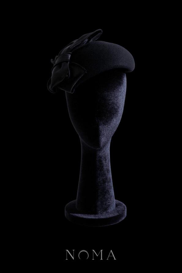 HMV-202300014-Satin-Cap-Millinery-Black