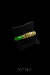 JJW-202300027-Half-Clover-Ornamental-Jade-Bangle-Doff-Gold-Jade