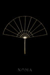 Blank Chinese Fan Frame - 18k Yellow Gold