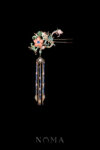 CHN-202500159-Colorful-Mosaic-Fantasy-Flower-Side-Hairpin-Gold-Rainbow-Left