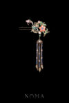 CHN-202500160-Colorful-Mosaic-Fantasy-Flower-Side-Hairpin-Gold-Rainbow-Right