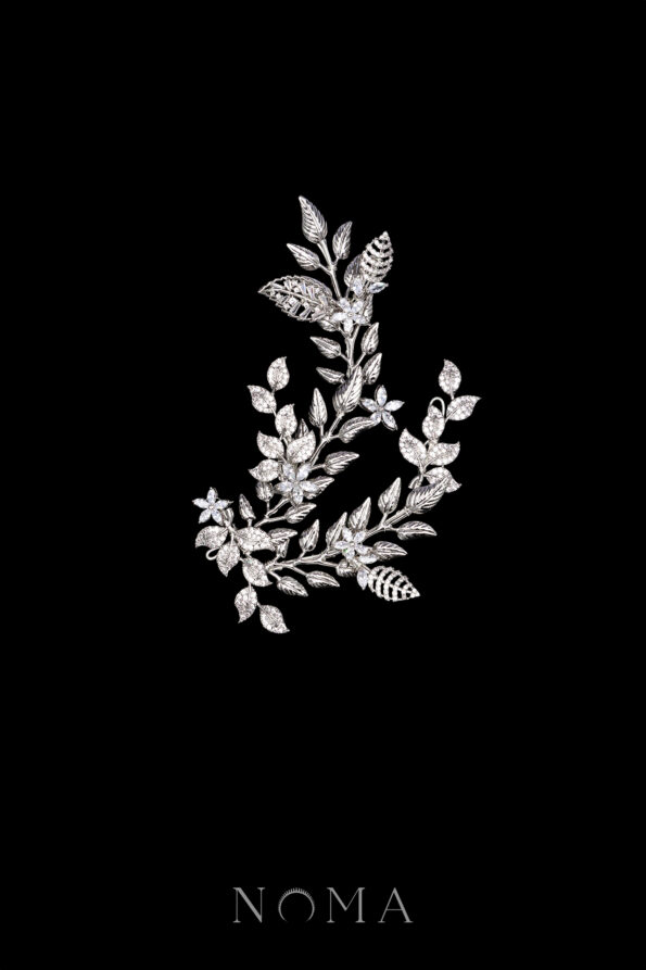 ACC-202400081-Extravagant-Paved-Twines-Hairvine-or-Brooch-White-Gold-Right