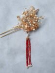CHN-201900127-Dragon-and-Phoenix-Pagoda-Hairpin-Gold-Red-Left