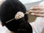 CHN-202000049-Pink-Flower-Ponytail-Cuff-Set-Gold-Pink-2-pcs-1