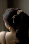 CHN-202000049-Pink-Flower-Ponytail-Cuff-Set-Gold-Pink-2-pcs-1