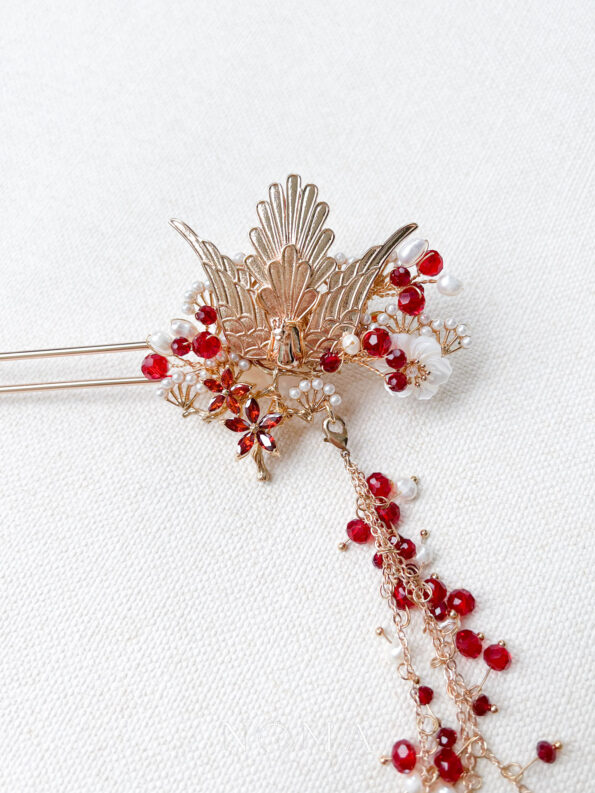 CHN-202100099-Phoenix-Ruby-Flowers-Hairpin-Gold-Ruby-Left-1