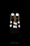 PJW-202400011-Dangling-Chain-Baroque-Pearl-Earrings-18k-Yellow-Gold-White-Pearl