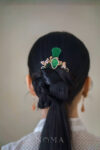 Jade Art Heritage Hairpin - Gold, Jade